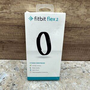 Fitbit Flex 2 Fitness Wristband Activity Tracker Black W/ 2 Bands Swim-proof